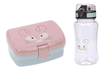 Svačinový set LÄSSIG Lunch Set About Friends 2026, chinchilla
