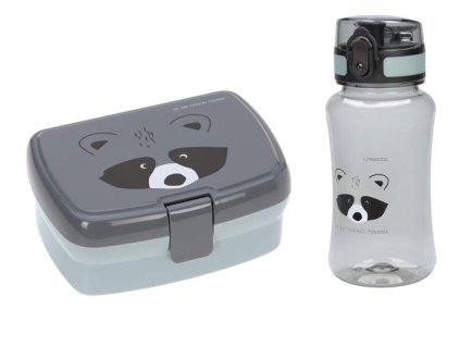 Svačinový set LÄSSIG Lunch Set About Friends 2026, racoon