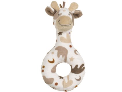 Plyšové chrastítko HAPPY HORSE Žirafa Gino 17 cm