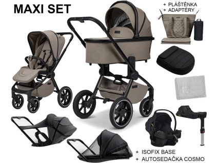 Kočárek MOON Resea+ MAXI 2025, mud