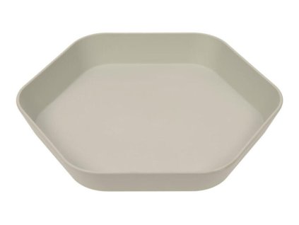 Dětský talíř LÄSSIG Plate Geo 2023, warm grey
