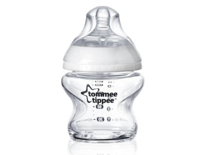Kojenecká láhev TOMMEE TIPPEE C2N 0+m skleněná 150ml, 1ks