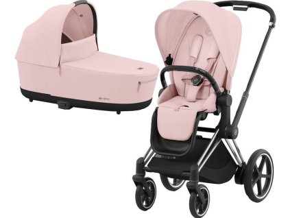 29490 29490 kocarek cybex e priam chrome black seat pack 2024 vcetne korby peach pink