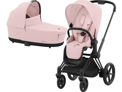 29493 29493 kocarek cybex e priam matt black seat pack 2024 vcetne korby peach pink