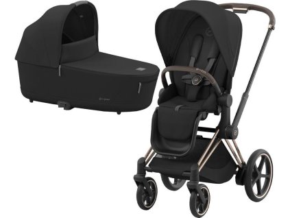 29514 29514 kocarek cybex e priam rosegold seat pack 2024 vcetne korby sepia black