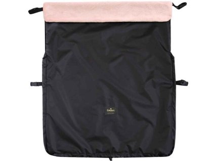 Nepadací deka EMITEX 2025, černá + velvet světle růžová