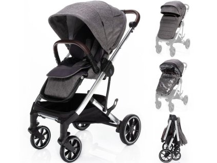 Kočárek ZOPA Quest 2025, tornado grey/silver