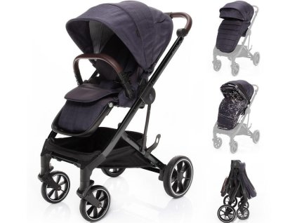 Kočárek ZOPA Quest 2025, midnight navy/black