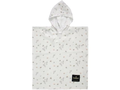 Mušelínové pončo EMITEX 2024, little bee (vel. 0-3)