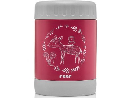 Široká termoska REER ColourDesign 350 ml 2025, červená