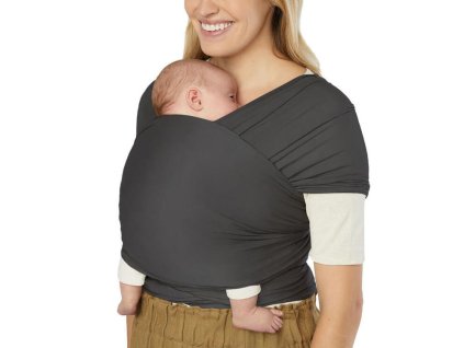 Šátek ERGOBABY Aura Sustainably Sourced Knit Baby Wrap 2026, soft black