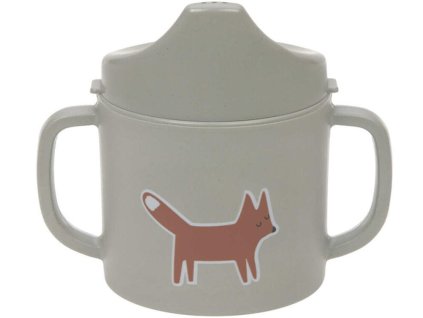 Dětský hrneček s pítkem LÄSSIG Sippy Cup PP/Cellulose 2026, little forest fox