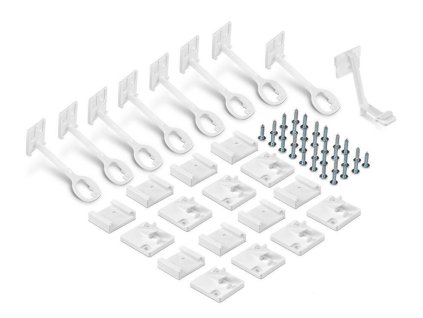 Zámek na dvířka a šuplíky REER 8ks bílý 2026