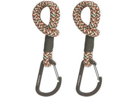 Háčky LÄSSIG Casual Stroller Hooks Cord 2025, olive/red/vanilla