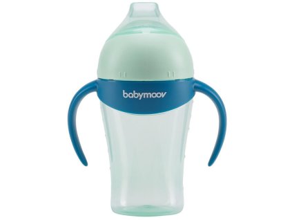 Nekapající hrníček s úchyty BABYMOOV 180 ml 2025, azur