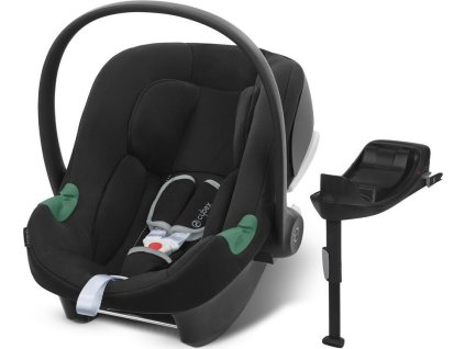 Autosedačka CYBEX Aton B2 i-Size Silver Line 2025 včetně báze, volcano black
