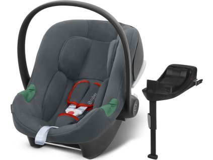 Autosedačka CYBEX Aton B2 i-Size Silver Line 2025 včetně báze, steel grey/ dark grey