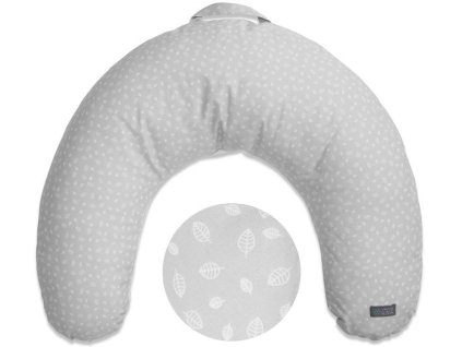 Kojící polštář VINTER & BLOOM Nordic Leaf 2023, calm grey