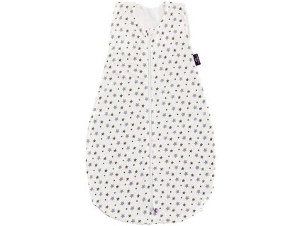 Letní spací pytel TRÄUMELAND Liebmich Tencel 2025, weiß mit grauen sternen vel.110
