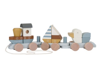 Vláček dřevěný LITTLE DUTCH Námořnický záliv 2025