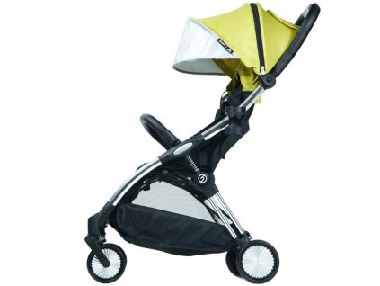 Kočárek HYBRID Ezyfold 2024, wasabi/chrome silver chassis