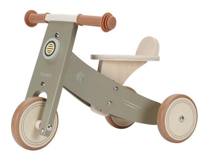 Dřevěné odrážedlo LITTLE DUTCH Tříkolka 2026, olive