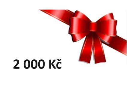 DÁRKOVÝ VOUCHER V HODNOTĚ 2000 Kč
