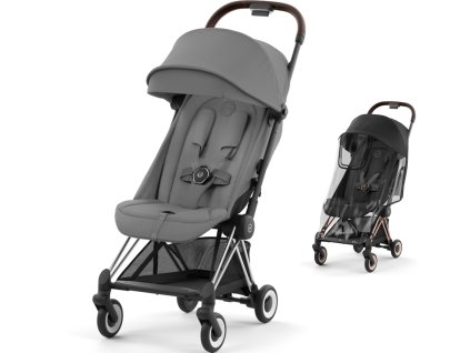 000 Chrome Dark Brown Mirage grey CYBEX Coya 2023