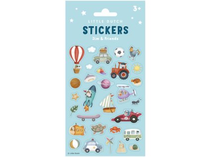 Samolepky LITTLE DUTCH Jim & Friends 2024