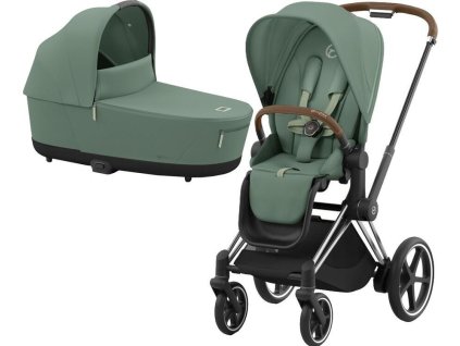 37920 kocarek cybex e priam chrome brown seat pack 2024 vcetne korby leaf green