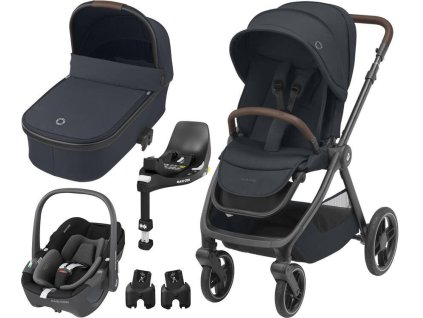 Kočárek MAXI-COSI Akční set Oxford 2024 + ZDARMA Základna FamilyFix 360 Pro a Adaptéry, essential graphite  + ZDARMA Základna FamilyFix 360 Pro a Adaptéry
