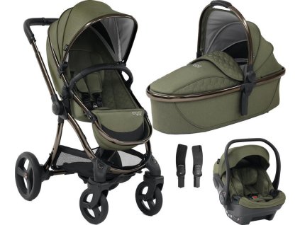 Kočárek BABYSTYLE egg2 set 4v1 2023, hunter green