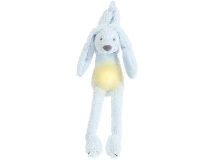 Hudební králíček HAPPY HORSE Richie se světýlkem 34 cm, modrý