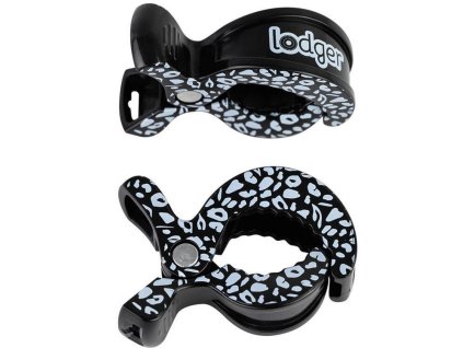 Klip LODGER Swaddle Clip Print 2balení 2024, black-dot
