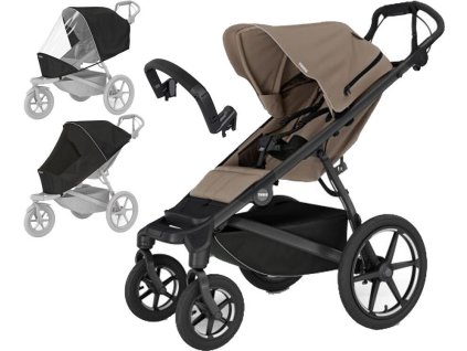 38739 kocarek thule set 4v1 urban glide 4 wheel 2024 tinted taupe magnetic buckle