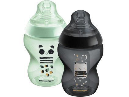 Kojenecká lahev TOMMEE TIPPEE ANTI-COLIC 0+ Ollie a Pip 260ml/2 ks 2025