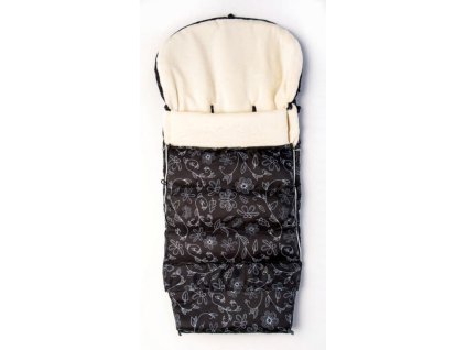 Zimní fusak EMITEX Combi , barevná zvířata - krém