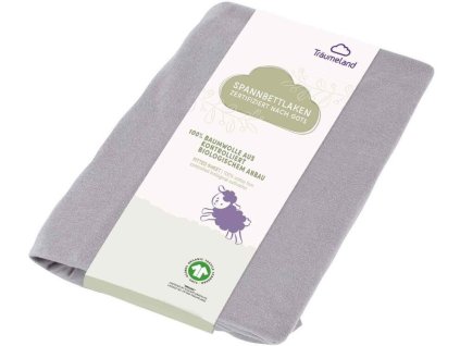 Prostěradlo TRÄUMELAND GOTS UNI 2025, anthrazit