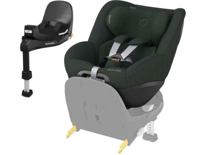 Autosedačka MAXI-COSI Pearl 360 Pro 2025 včetně základny FamilyFix 360 Pro, authentic green