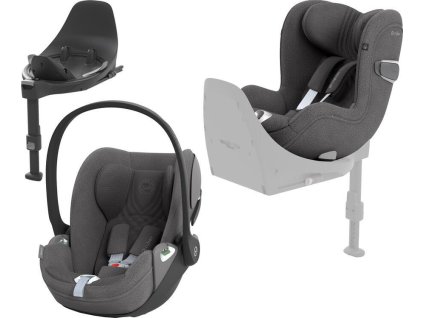 Autosedačky CYBEX T-Line Platinum Line Modulární systém 2024, mirage grey PLUS