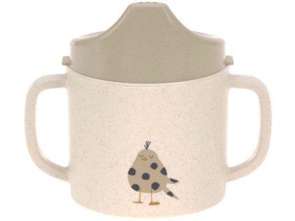 Dětský hrneček s pítkem LÄSSIG Sippy Cup PP/Cellulose 2024, little mateys royal blue