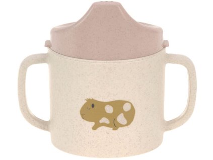 Dětský hrneček s pítkem LÄSSIG Sippy Cup PP/Cellulose 2024, little mateys spicy orange