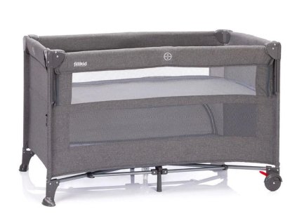Cestovní postýlka FILLIKID Porto 2026, grey melange