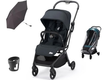 Kočárek RECARO Lexa Elite 2025 + balíček příslušenství ZDARMA, mat black  + balíček příslušenství ZDARMA