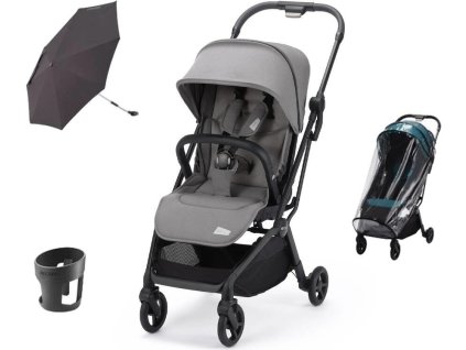 Kočárek RECARO Lexa Elite 2025 + balíček příslušenství ZDARMA, silent grey  + balíček příslušenství ZDARMA