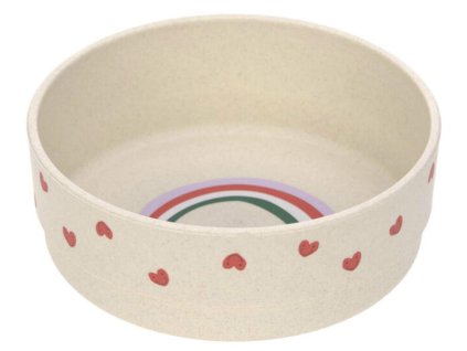 Dětská miska LÄSSIG Bowl Plate PP/Cellulose 2026, rascals heart lavender