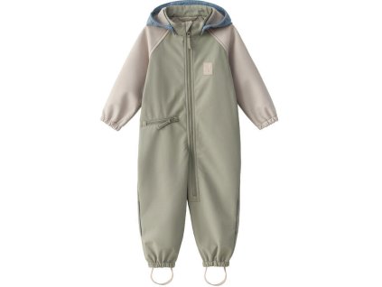 Softshellový overal LEOKID Color Block 2024, wood sage - vel.86