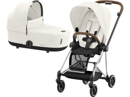 41646 41646 kocarek cybex mios chrome brown seat pack 2024 vcetne korby off white