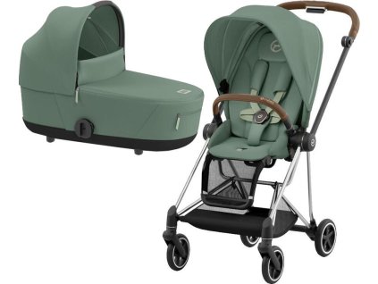 41688 kocarek cybex mios chrome brown seat pack 2024 vcetne korby leaf green