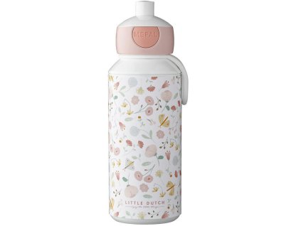 Láhev na pití LITTLE DUTCH 400 ml Květiny a motýli 2024